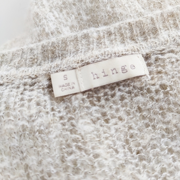 Hinge Knit Sweater • Sheer • Tan • Small but May Fit Medium - Picture 4 of 4